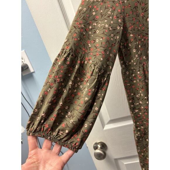 Ces Femme Green and Floral Dress M - Picture 2 of 7